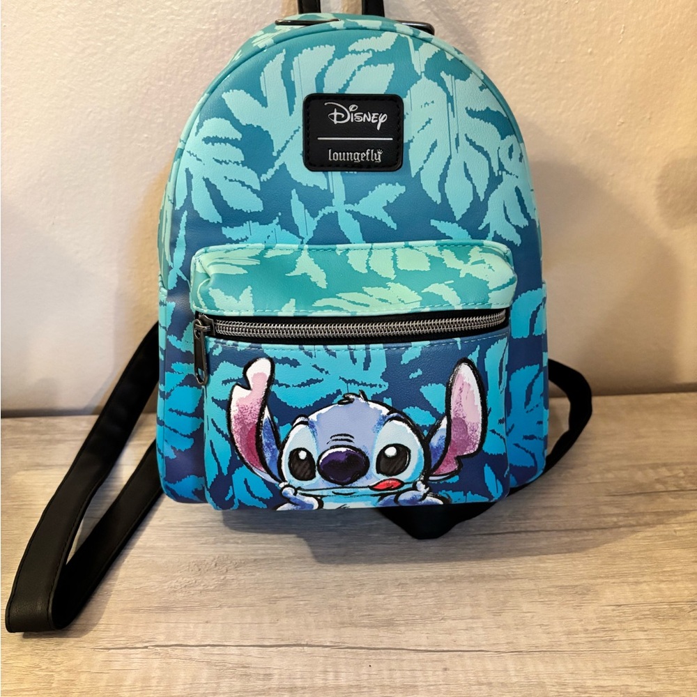 Disney Loungefly Stitch Tropical Mini Backpack -  Like New